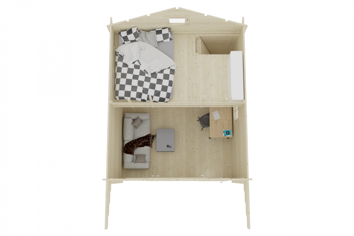 Caribou Bunkie 160 sq/ft base / 80 sq/ft Loft