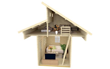 The Temagami Attic Bunkie Inside