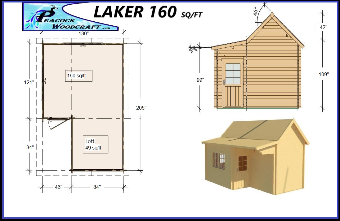 Laker 160 sq/ft base/50 sq/ft Loft